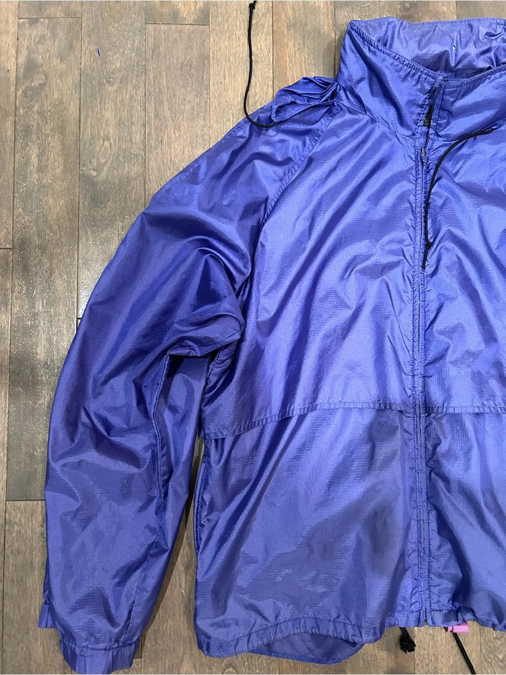 Vintage 1990s (1994) Eddie Bauer Purple Packable Windbreaker Jacket